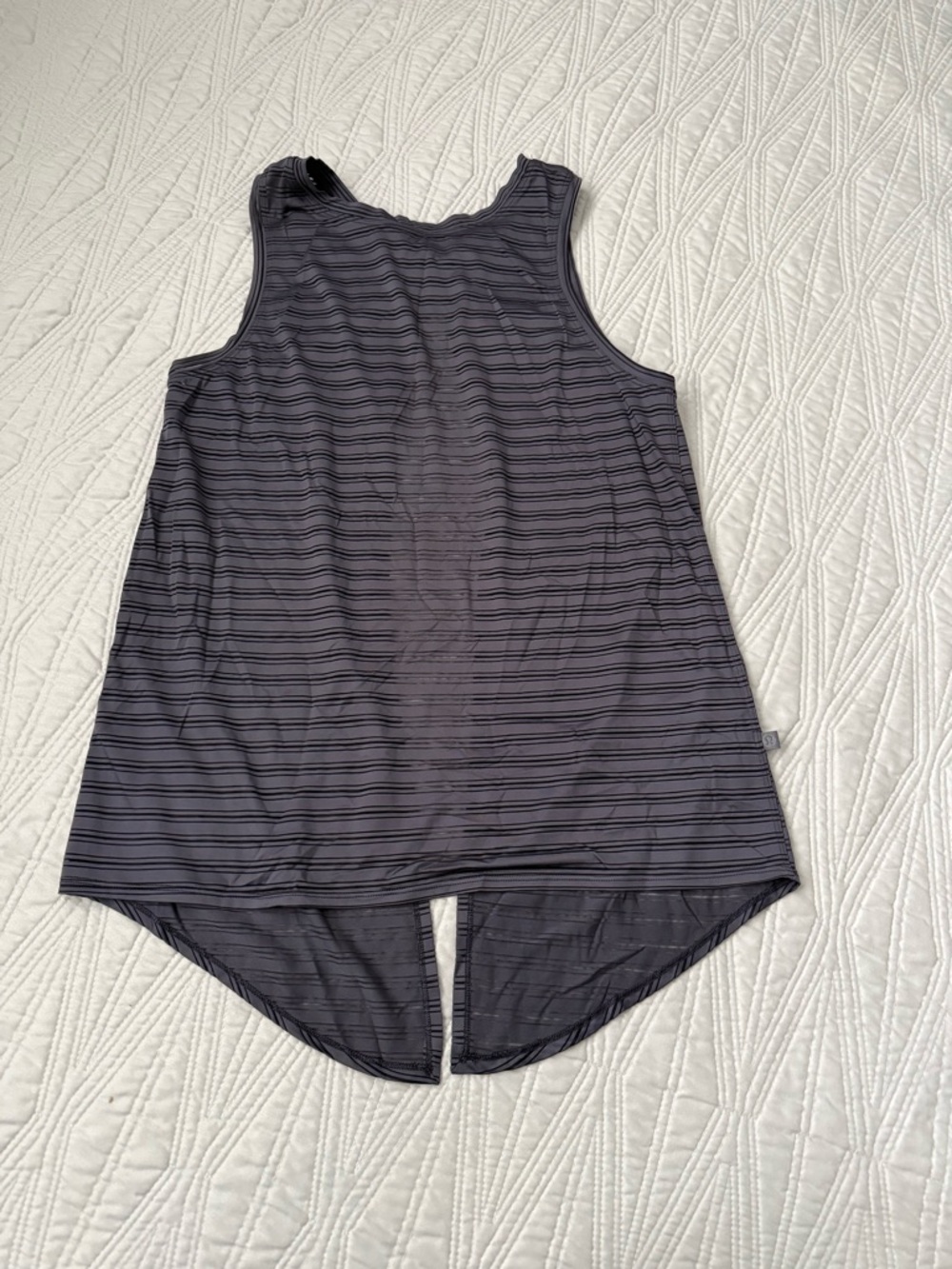 Lululemon Women's Sleeveless Striped Tank Top - Charcoal